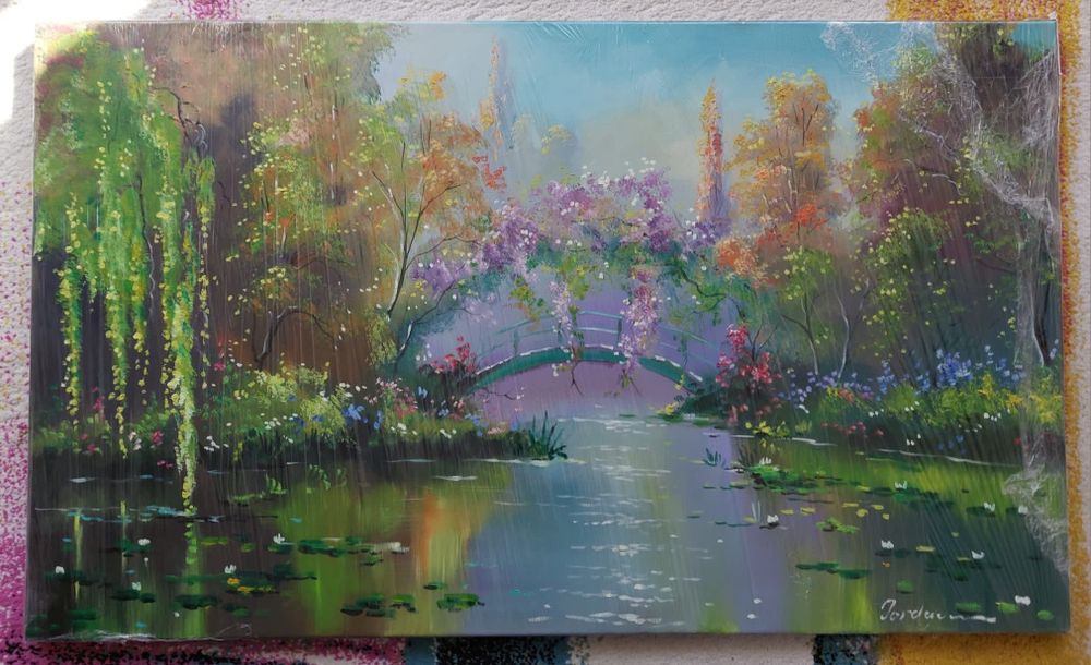 Tablou ulei pe panza de Mircea Iordache inspiratie Monet