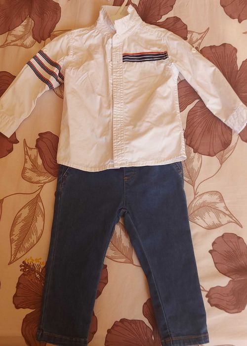 Бебешки Риза и дънки LC 12-18 м