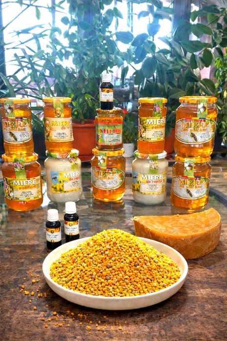 Miere, polen, propolis, căpăceală, faguri