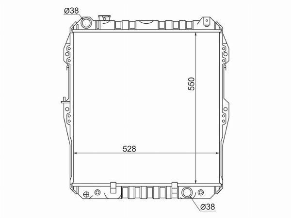 Радиатор  Toyota Surf