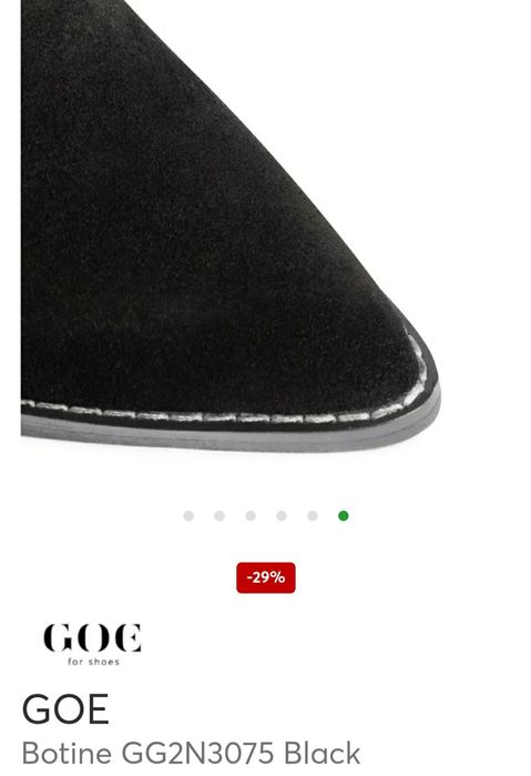 Ghete dama GOE negre piele intoarsa naturala,elegante,negre,noi,39