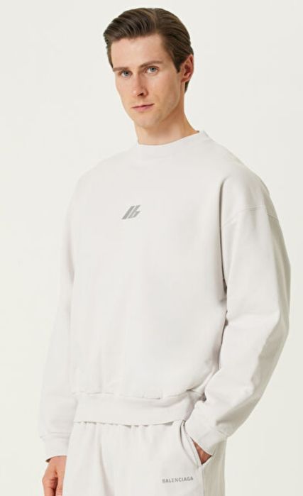 Вal€nciaga - мъжка памучна блуза
памучен суитшърт с лого

Акценти
бял