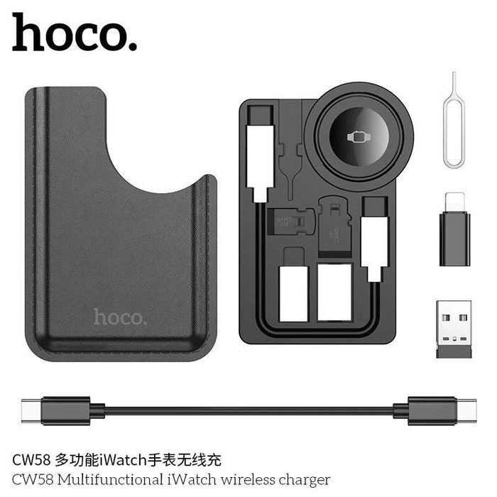 Hoco CW58 Multifunctional iWach Wireless Charger PD-60W Storage Box