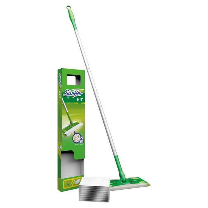Mop pentru podea Swiffer Sweeper Kit, mop + 8 Lavete