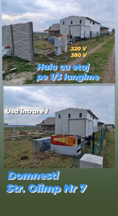 HALA NOUA - CASA Domnesti / Casa la etaj in hala / Depozit Domnesti /