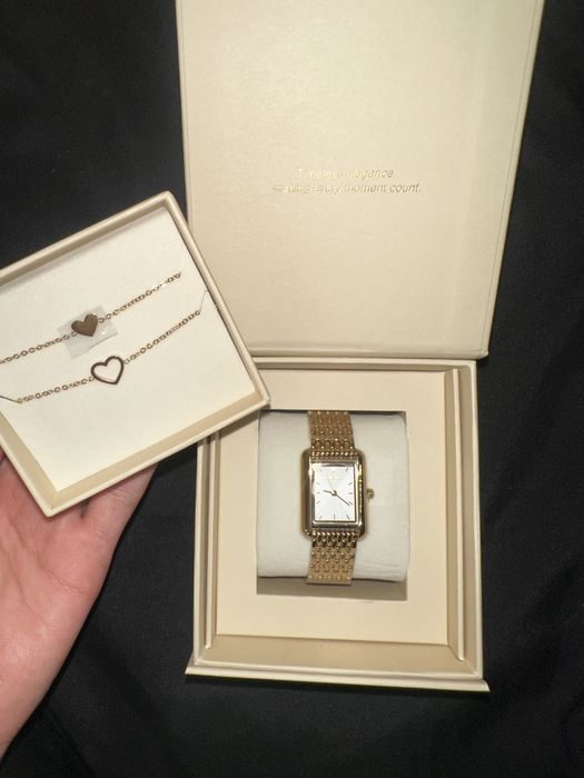 Часы Burker Olivia Gold White