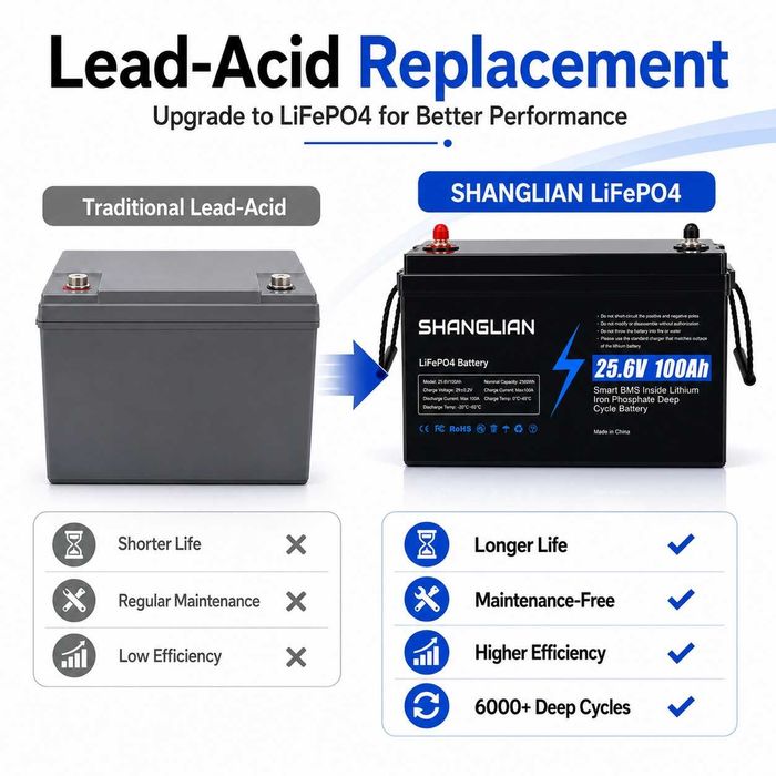 Акумулатор LIFEPO4 24V 100Ah - нов с 1година гаранция