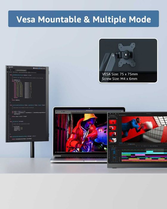 Преносим монитор Yodoit 15.6 FHD USB-C HDMI