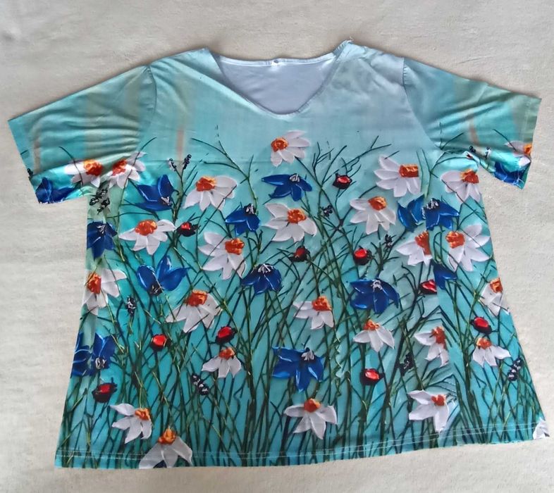 РАЗПРОДАЖБА - Страхотни МАКСИ летни блузи - 5ХЛ - ИЗГОДНО !