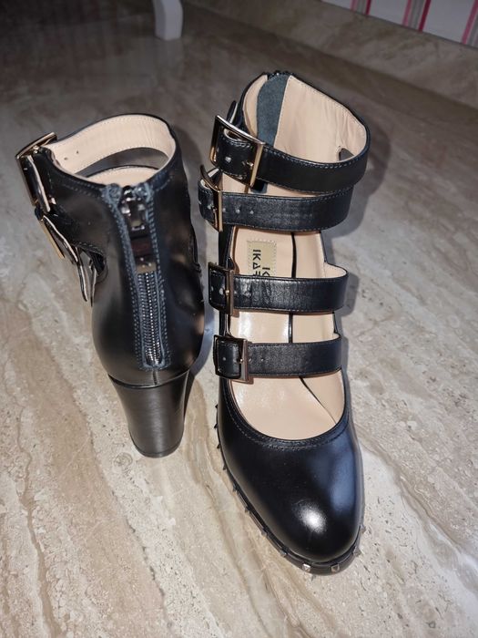 Обувки черни еко кожа № 35,5 НОВИ