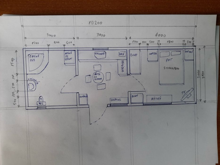 Vand constructie din fier cu panouri