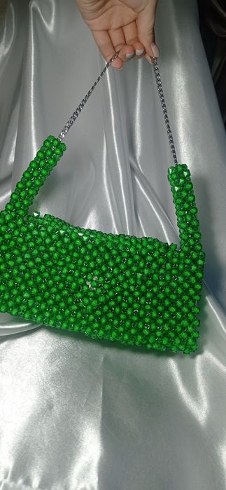 Сумка из бусин, модные сумки