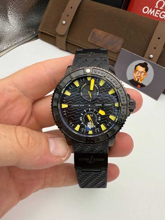 ulysse nardin maxi-marne черен жълт