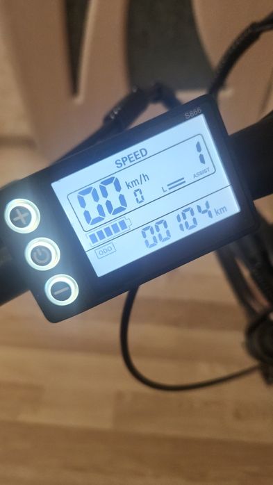 Електрически велосипед JINGHMA R3, Сгъваем, 800 W, 26", 12.8 Ah, 21 скорости, 45km/h, Черен
