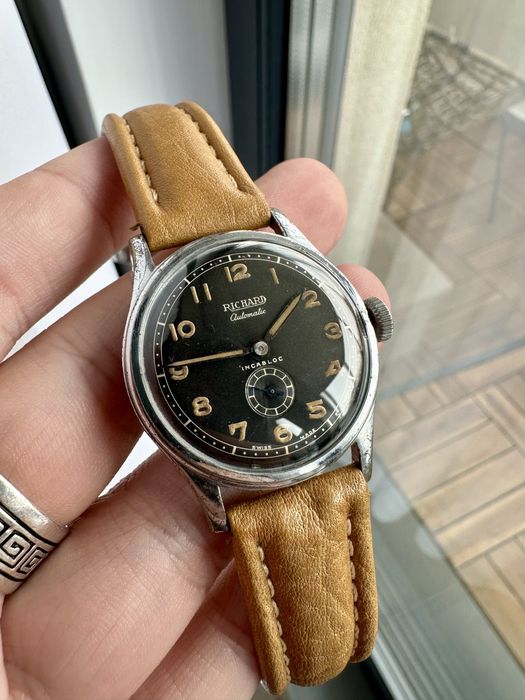 Ceas Richard vintage militar automatic bumper