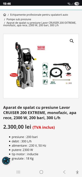 aparat de spalat cu presiune Lavor