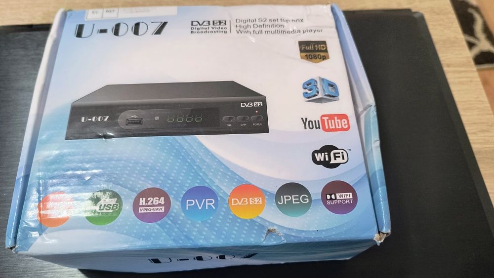 Decodor satelit U-007, dvb-s2 cu emulator