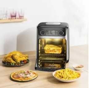 Friteuza cu aer cald TEFAL Easy Multifunction Fry FW5558E0, 15l, 1800W, negru