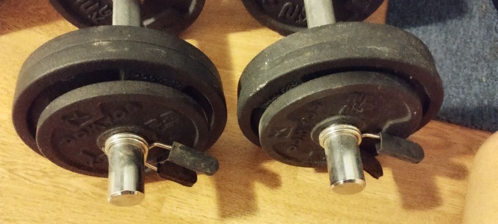 Set discuri haltere Domyos Decathlon 20 kg (4x10 kg.8x2 kg + 4x1 kg)– fontă