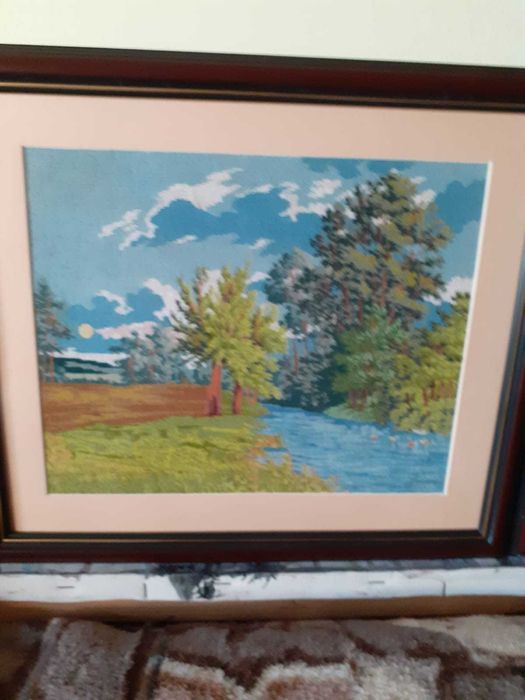 Goblen: „Primavara” 20/25 cm înrămat