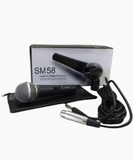 ***ПРОМОЦИЯ*** Вокален, жичен, професионален микрофон SM-58