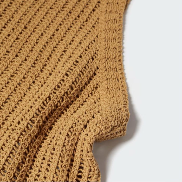 MANGO Плетен топ