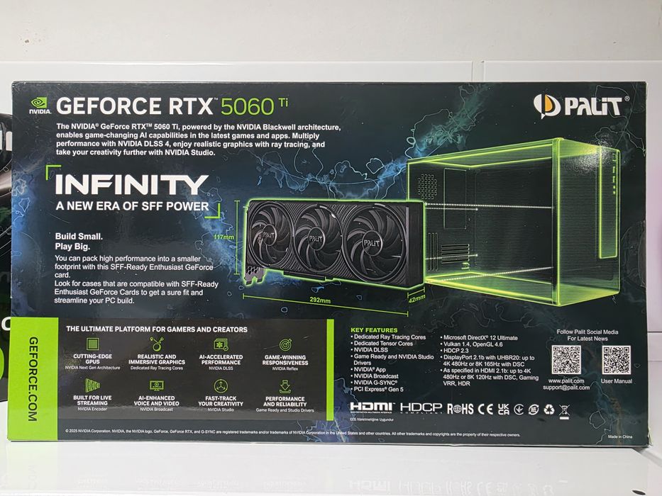 RTX 5060 Ti 16 GB Palit Infinity 3