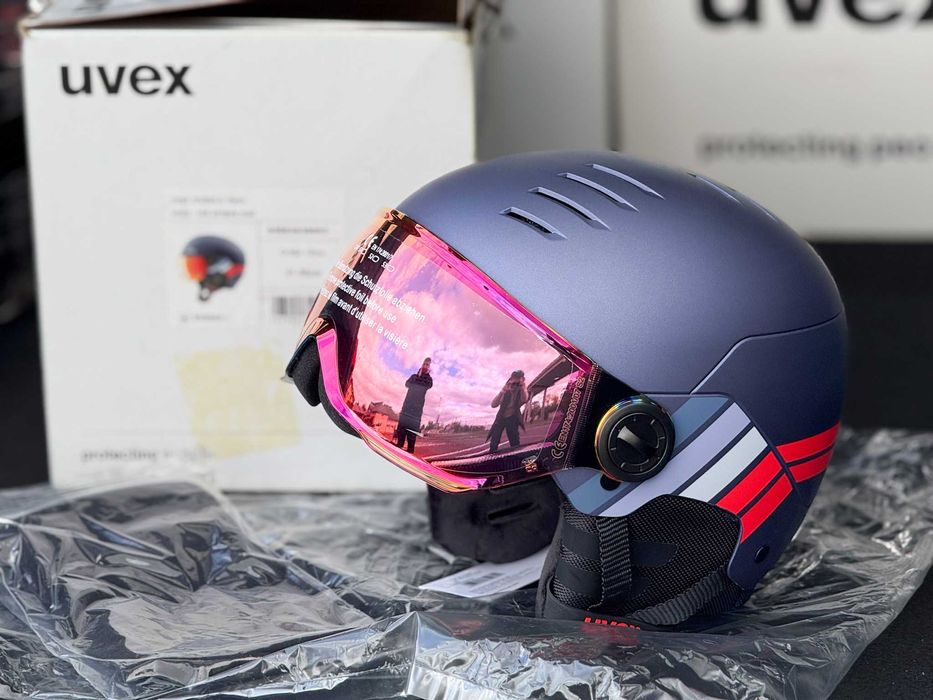 Casca de schi UVEX Rocket Jr Visor 51-55 !!! NOUA !!!