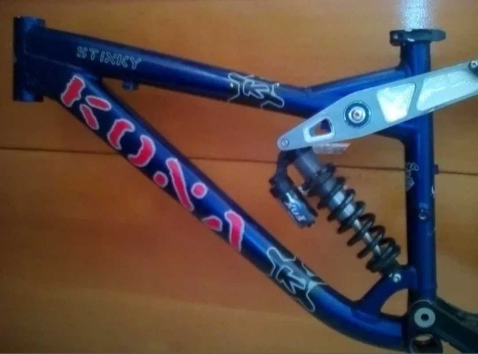 Cadru bicicleta cu amortizor fox, downhill,freeride roti26inch, dh,fr