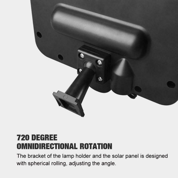 ГАРАНЦИЯ! Мощна соларна LED лампа с фотоклетка и отделен панел