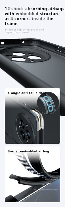 Realme 14pro, 14Pro+ кейс удароустойчив с матов гръб Нов модел