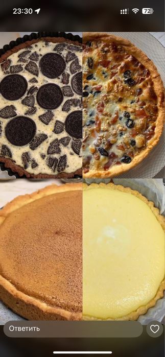 Пироги, вафли от 3000 до 5000 тг