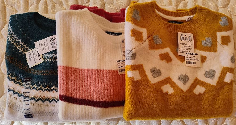 Супер намаление*НОВО* Окайди / Okaidi пуловери 12-13г.- 40лв/100лв