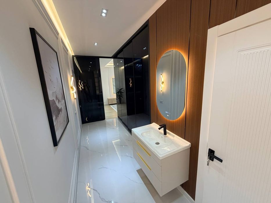 КАМИШ гамбург ёнида янги домда 3 хонали квартира сотилади