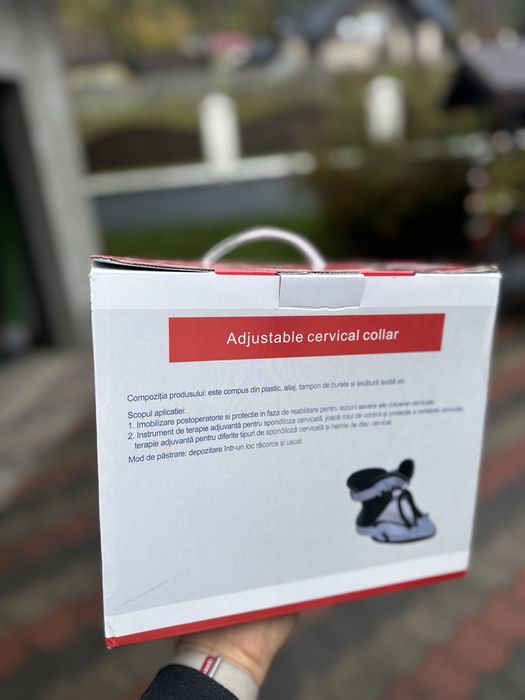 Guler cervical reglabil (orteză pentru susținerea gâtului)