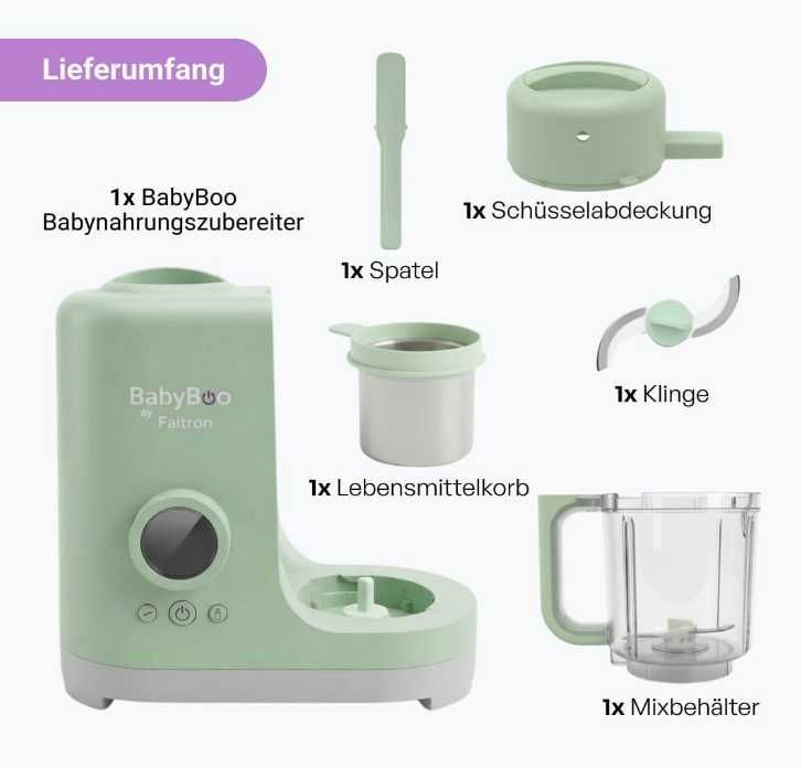 BabyBoo 7-in-1 Уред за Приготвяне на Бебешка Храна