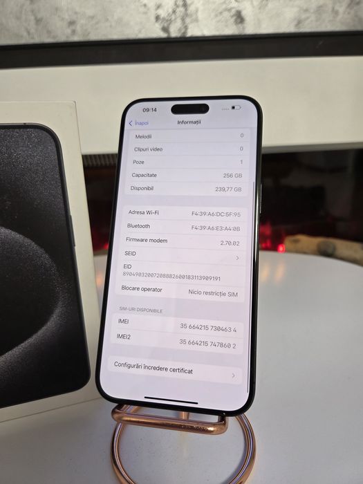 IPhone 15 Pro Max 90% bateria