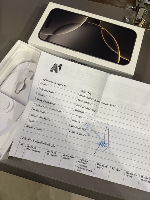 Iphone 16 pro 1 г. Гаранция