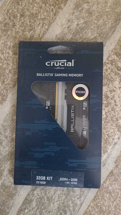 memorie ram Crucial Ballistix 32GB (2x16GB) DDR4 3200MHz , cl 16 , noi