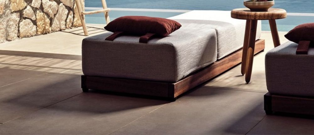 Sezlong curacao lemn