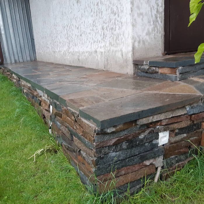 Камень Плитняк  Красный