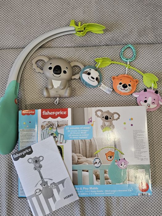 Музикална въртележка за бебешко легло Fisher price