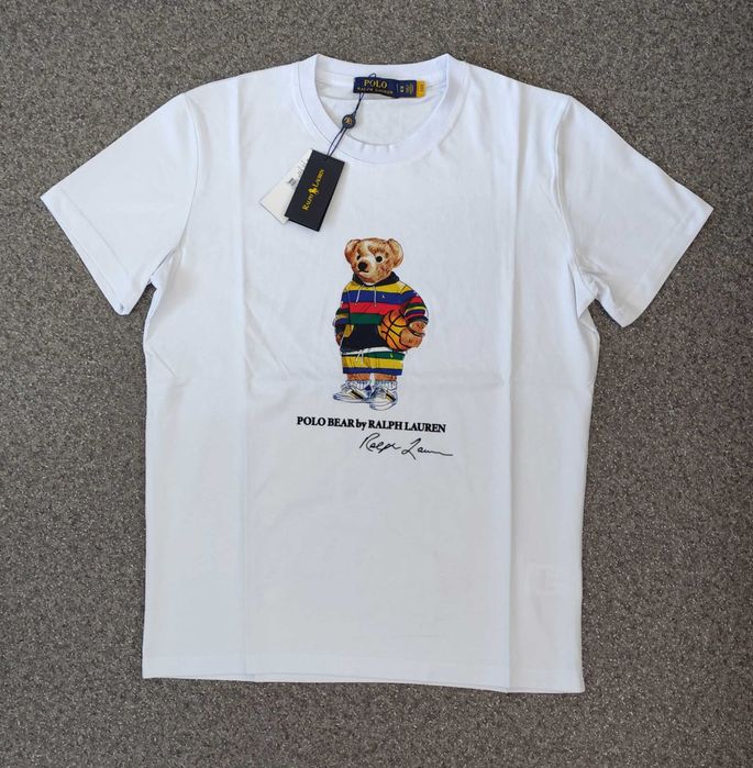 Нова мъжка тениска Ralph Lauren Polo bear фланелка мече лято памук