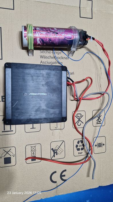 Subwoofer Alpine + Amplificator