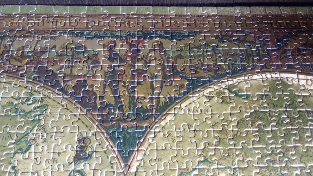 Пъзел Равенсбургер немски Металик Стара карта на света