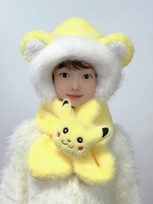 Qizaloqlar uchun issiq shapka qishki mavsumga mos shapka sharf o'rnini