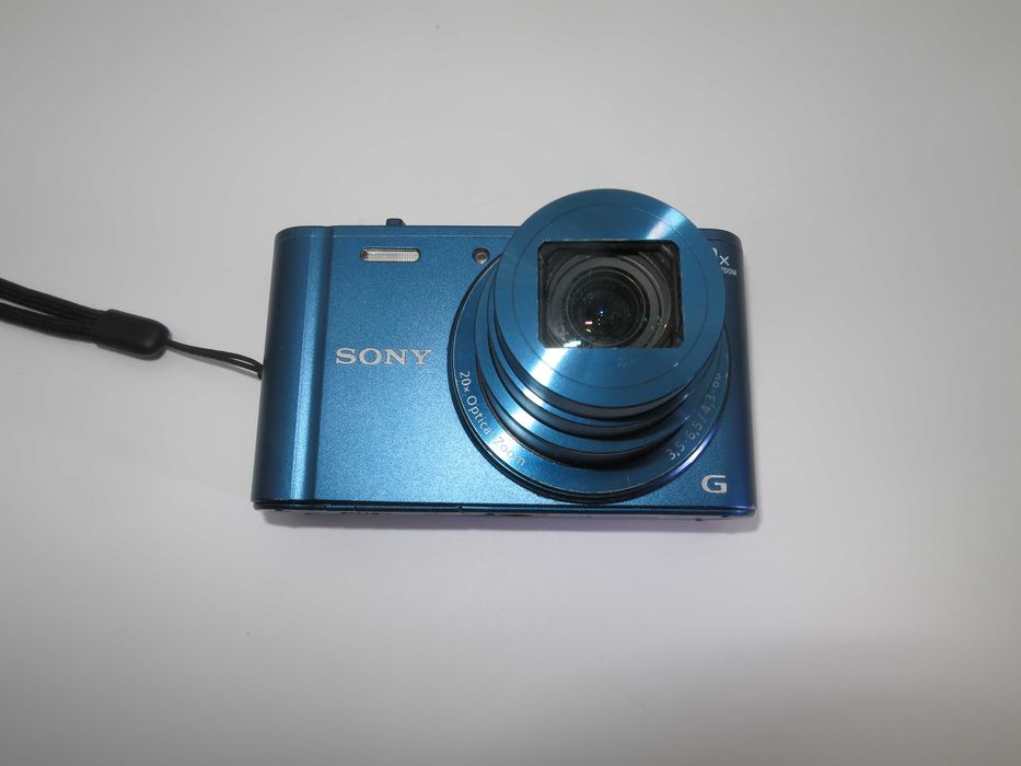 Sony Cyber-shot DSC WX300 ултра компактен цифров фотоапарат, дигитална камера с 20х оптичен зум, 18MP, Wi-fi, Ful HD, пълен комплект - работи отлично!