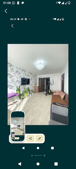 Продам  3 комн. Площадь 62.2м, 20 мкр