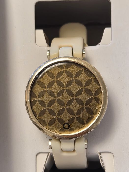Smartwatch Garmin LILY, Cream Gold/White, curea silicon