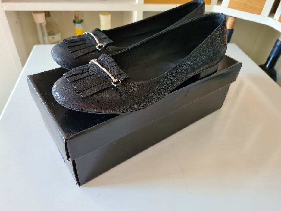 Мокасини естествена кожа